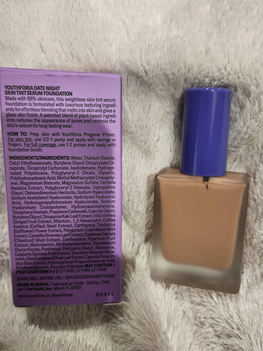 YF NIB Duo Date Night Skin Tint Serum Foundation & Pregame Primer